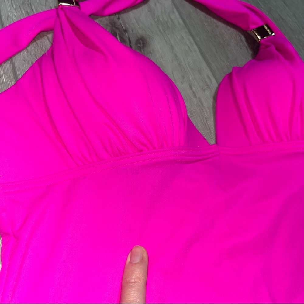 VS Tankini Swim Pink Halter Top Padded - Picture 6 of 9